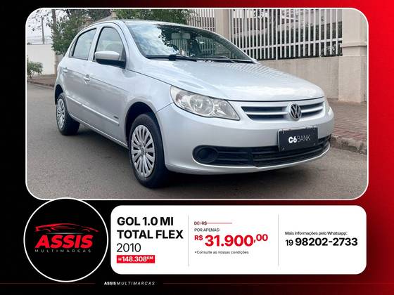 VOLKSWAGEN GOL 1.0 MI 8V FLEX 4P MANUAL G.V VOLKSWAGEN GOL 1.0 MI 8V FLEX 4P MANUAL G.V